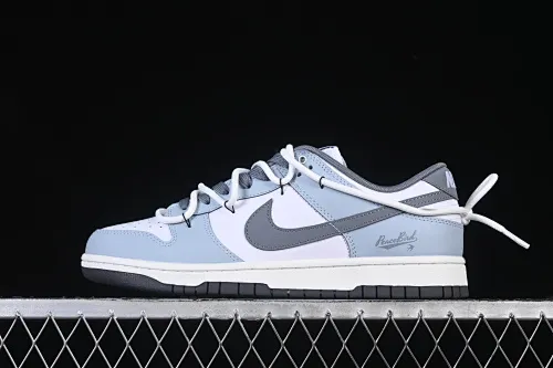 All categories Nk SB Dunk Series Nk SB Dunk Low High-end customized low-top sneakers Nike SB Dunk Low "Just Do it" white and blue straps Anniversary high-end customized low-top casual sneakers BG0510-058